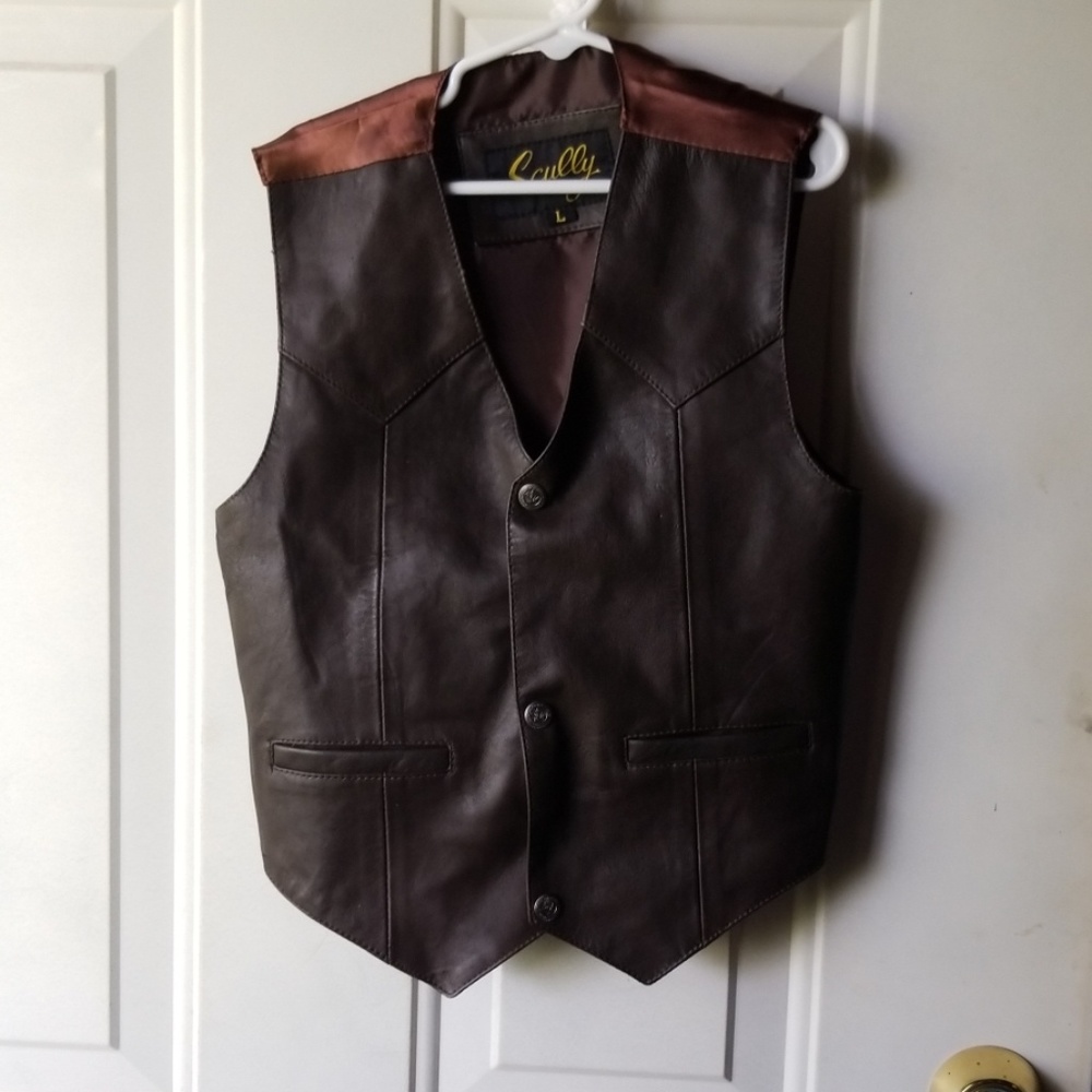 Youth leather vest
